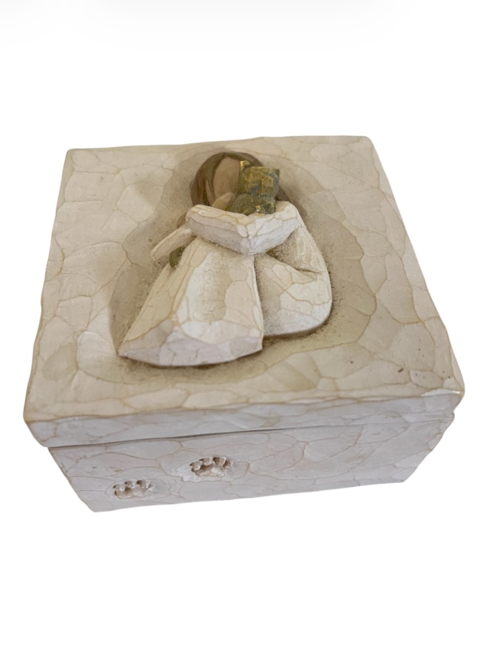 2/$10 Willow Tree “Comfort” Trinket Box by Demdaco 2003 Susan Lordi